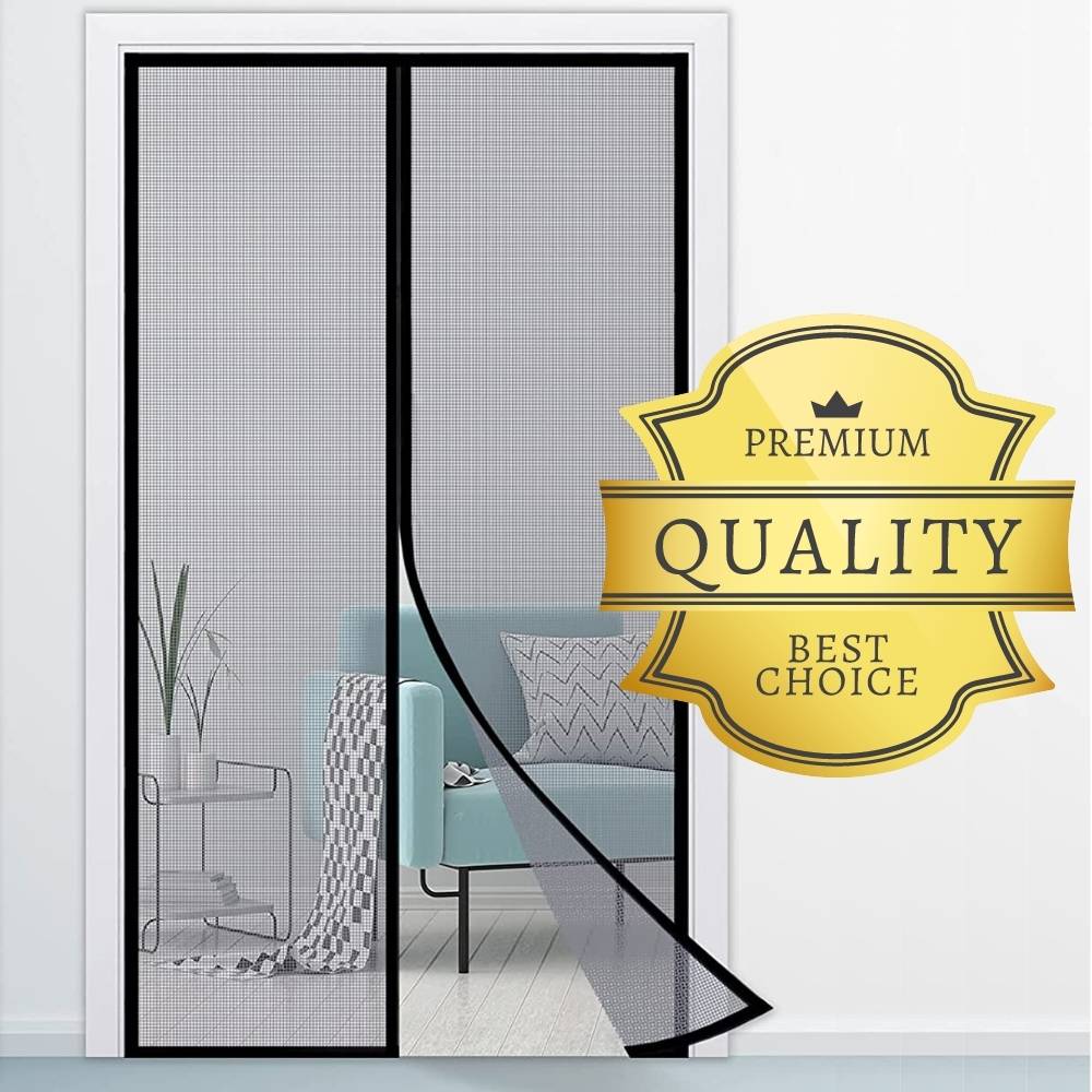 Magnetic Fly Screen Door Black 60 x 180 cm, image 8