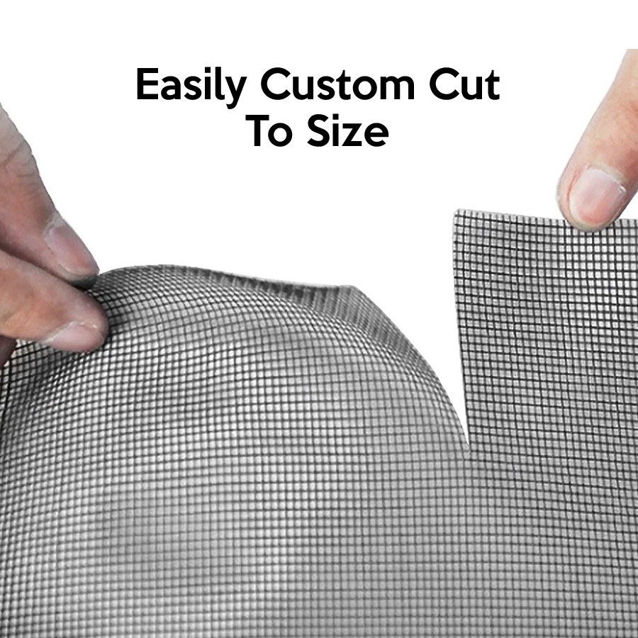 Replacement Flyscreen Mesh Standard Mesh (Grey) 100 x 100 cm, image 5